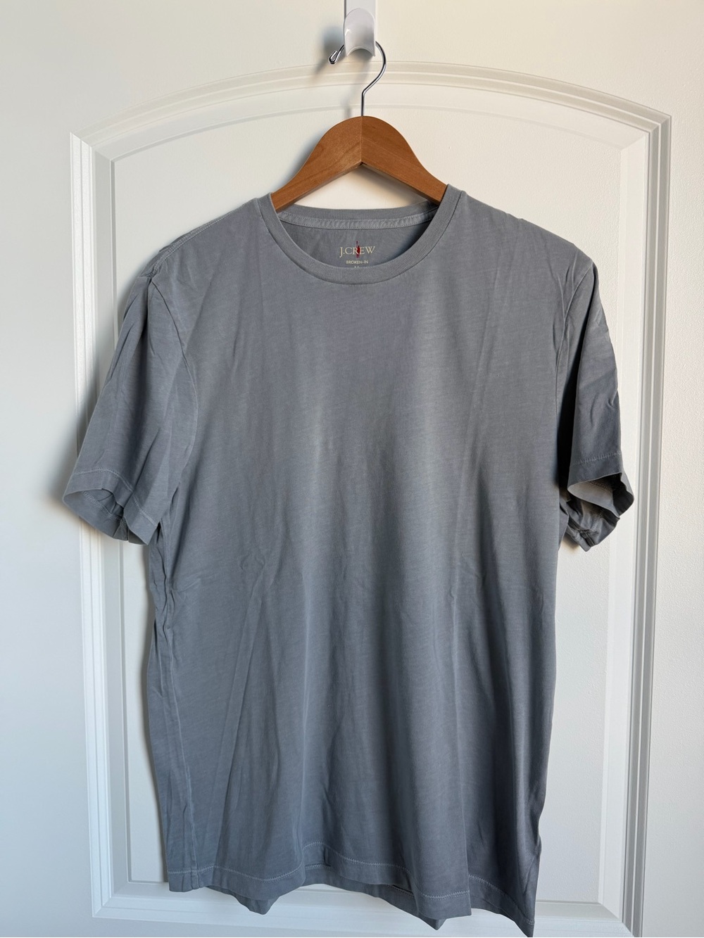 J. Crew Short Sleeve Crewneck Tee in Heather Gray